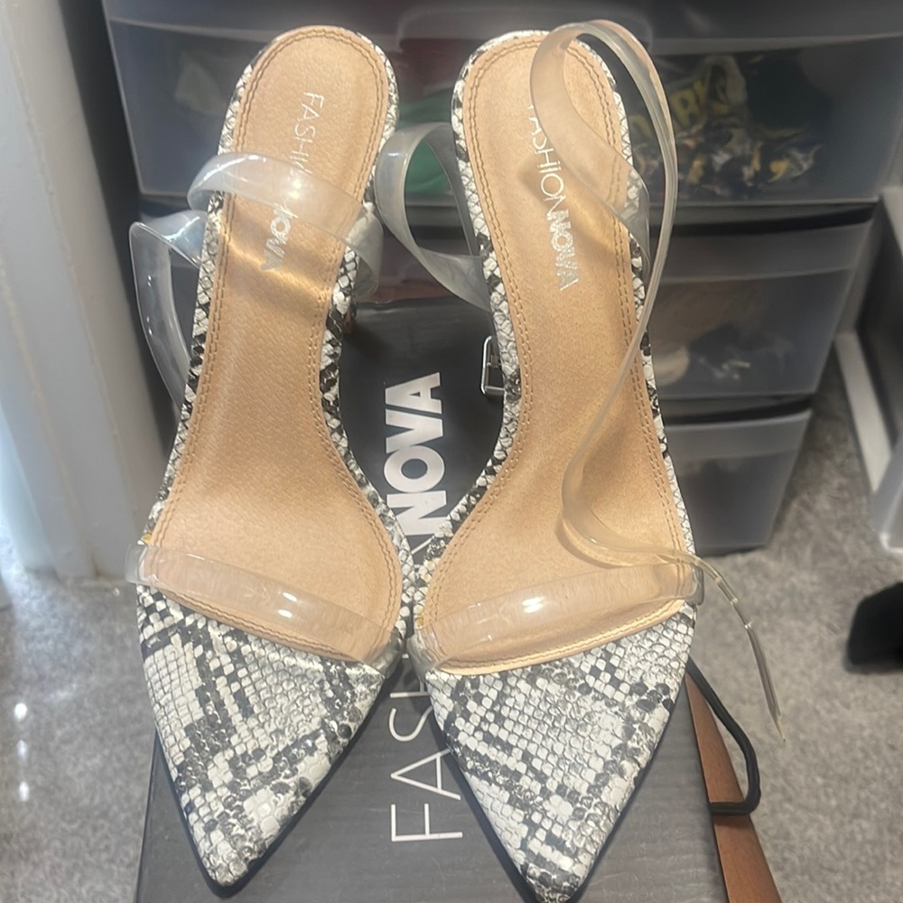snake skin heels